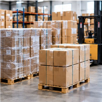 Business And Trade Goods packed for transport